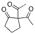 Cyclopentanone, 2,2-diacetyl- (9CI) 结构式