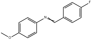 4-甲氧基-N-(4-氟亚苄基)苯胺 结构式