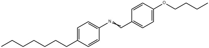 P-BUTOXYBENZYLIDENE P-HEPTYLANILINE 结构式