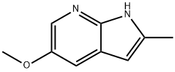 1H-Pyrrolo[2,3-b]pyridine, 5-methoxy-2-methyl- 结构式