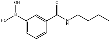 3-(丁基甲酰氨)苯基硼酸 结构式