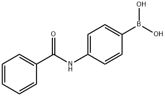 4-苯甲酰胺基苯基硼酸 结构式