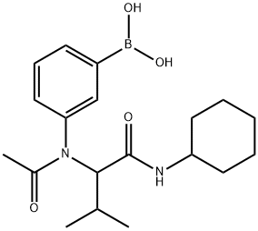 Boronic acid, [3-[acetyl[1-[(cyclohexylamino)carbonyl]-2-methylpropyl]amino]phenyl]- (9CI) 结构式