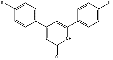 4,6-BIS(4-BROMOPHENYL)-2(1H)-PYRIDONE 结构式