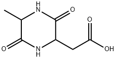 2-Piperazineaceticacid,5-methyl-3,6-dioxo-(9CI) 结构式