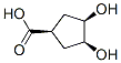 Cyclopentanecarboxylic acid, 3,4-dihydroxy-, (1alpha,3beta,4beta)- (9CI) 结构式