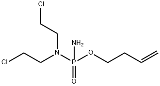 O-(3-Butenyl)-N,N-bis(2-chloroethyl)phosphorodiamidate 结构式