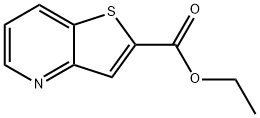 噻吩并[3,2-B]吡啶-2-甲酸乙酯 结构式