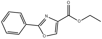2-PHENYL-OXAZOLE-4-CARBOXYLIC ACID ETHYL ESTER 结构式