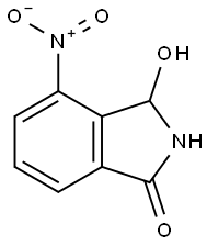 3-羟基-4-硝基异吲哚-1-酮 结构式