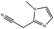 (1-甲基-1H-咪唑-2-基)乙腈 结构式