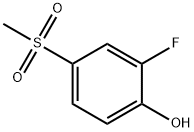 2-FLUORO-4-METHYLSULFONYLPHENOL 结构式