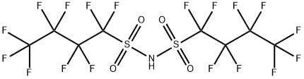 N-[(九氟代丁基)磺酰基]-1,1,2,2,3,3,4,4,4-九氟代-1-丁烷磺酰胺 结构式