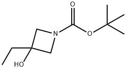 1-Azetidinecarboxylicacid,3-ethyl-3-hydroxy-,1,1-dimethylethylester(9CI) 结构式