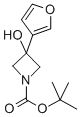 3-FURAN-3-YL-3-HYDROXYAZETIDINE-1-CARBOXYLIC ACID TERT-BUTYL ESTER 结构式