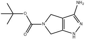 3-氨基-5-叔丁氧羰基-吡咯并[3,4-C]吡唑 结构式