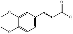 (2E)-3-(3,4-二甲氧苯基)丙烯酰氯 结构式