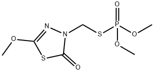 3-(dimethoxyphosphorylsulfanylmethyl)-5-methoxy-1,3,4-thiadiazol-2-one 结构式