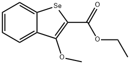 3-Methoxybenzo[b]selenophene-2-carboxylic acid ethyl ester 结构式