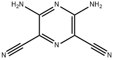 2,6-Pyrazinedicarbonitrile,  3,5-diamino- 结构式