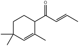(E)-1-(2,4,4-三甲基-2-环己烯-1-基)-2-丁烯-1-酮 结构式