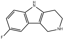 8-氟-2,3,4,5-四氢-1H-吡啶并[4,3-B]吲哚 结构式