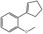 1-(1-Cyclopentenyl)-2-methoxybenzene 结构式