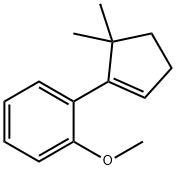 1-(5,5-Dimethyl-1-cyclopenten-1-yl)-2-methoxybenzene 结构式