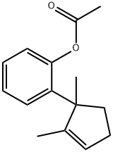 2-(1,2-Dimethyl-2-cyclopenten-1-yl)phenol acetate 结构式