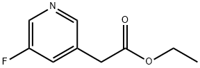 5-氟吡啶-3-乙酸乙酯 结构式