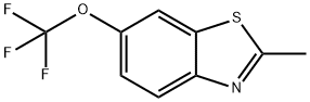2-甲基-6-(三氟甲氧基)苯并[D]噻唑 结构式