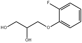 3-(2-Fluorophenoxy)-1,2-propanediol 结构式