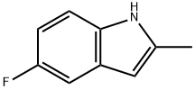 5-氟-2-甲基吲哚 结构式