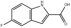 5-氟吲哚-2-羧酸 结构式