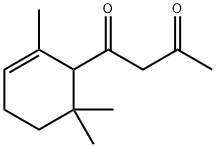 1-(2,6,6-trimethyl-2-cyclohexen-1-yl)butane-1,3-dione 结构式