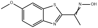 Ethanone, 1-(6-methoxy-2-benzothiazolyl)-, oxime (9CI) 结构式