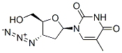 1-[(2R,4S,5S)-4-azido-5-(hydroxymethyl)oxolan-2-yl]-5-methyl-pyrimidine-2,4-dione 结构式