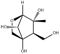 2-Oxabicyclo[2.2.1]heptane-4,6,7-triol,5-(hydroxymethyl)-6-methyl-,(1R,4R,5R,6R,7R)-(9CI) 结构式