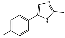 1H-Imidazole,  4-(4-fluorophenyl)-2-methyl-  (9CI) 结构式