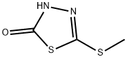 1,3,4-Thiadiazol-2(3H)-one,  5-(methylthio)- 结构式