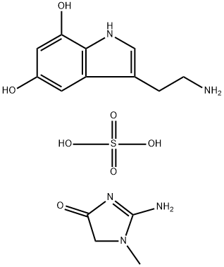 5,7-二羟基色胺肌酐硫酸盐 结构式