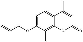 7-ALLYLOXY-4,8-DIMETHYL-CHROMEN-2-ONE 结构式