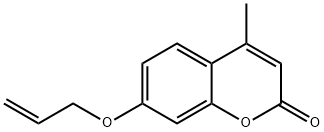 7-(烯丙氧基)-4-甲基-2H-色满-2-酮 结构式