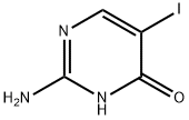 2-氨基-5-碘嘧啶-4(1H)-酮 结构式