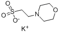2-(N-吗啉)乙磺酸钾 结构式