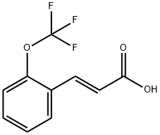 (E)-3-(2-(三氟甲氧基)苯基)丙烯酸 结构式