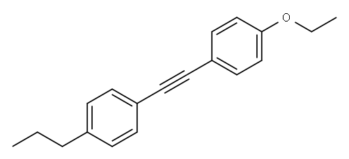 4'-丙基-4-乙氧基二苯乙炔 结构式