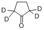 环戊酮-2,2,5,5-D{4} 结构式