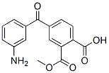methyl hydrogen 4-(m-aminobenzoyl)phthalate 结构式