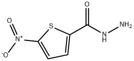 5-硝基噻吩-2-甲酰肼 结构式